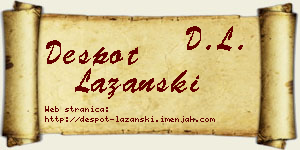 Despot Lazanski vizit kartica